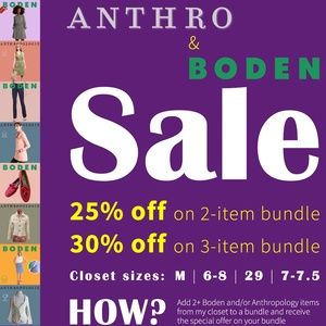 Anthropology & Boden Sale - Bundle to Save - Size M